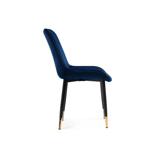 Стул на металлокаркасе Seda 1 dark blue, gold, black