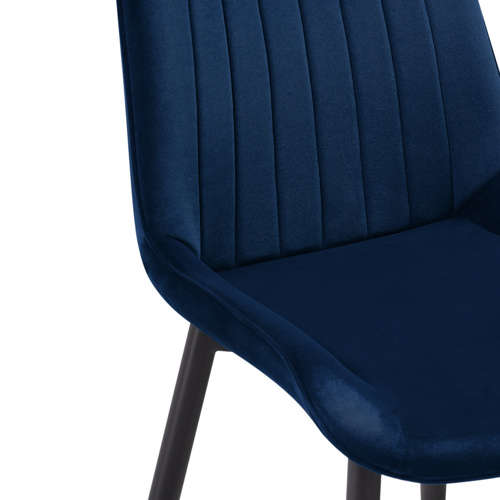 Стул на металлокаркасе Seda 1 dark blue, gold, black