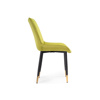 Стул на металлокаркасе Seda 1 khaki, gold, black