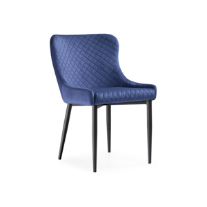 Стул на металлокаркасе Teo dark blue, black