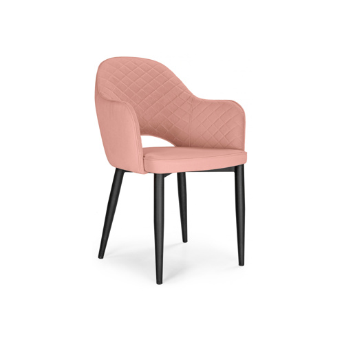 Стул на металлокаркасе Vener coral, black