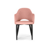 Стул на металлокаркасе Vener coral, black
