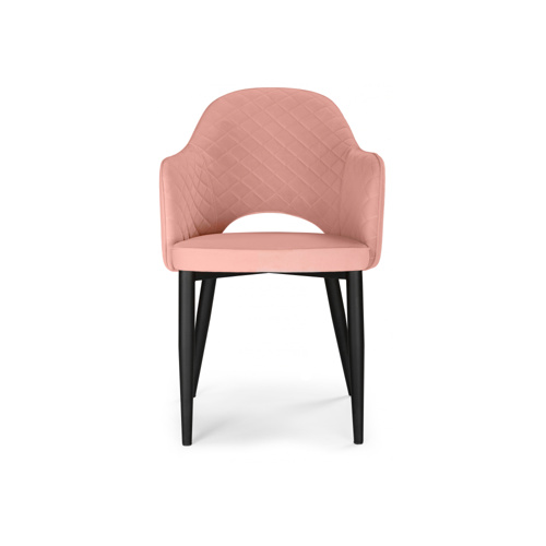 Стул на металлокаркасе Vener coral, black