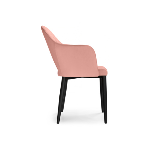 Стул на металлокаркасе Vener coral, black