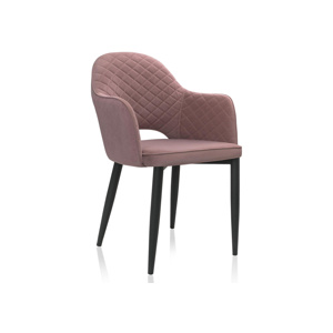 Стул на металлокаркасе Vener light purple, black