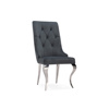 Стул на металлокаркасе Viki dark grey, steel