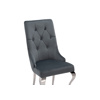 Стул на металлокаркасе Viki dark grey, steel