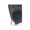 Стул на металлокаркасе Viki dark grey, steel