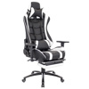 Кресло Everprof Lotus S1  Экокожа Черный/Белый