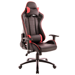 Кресло Everprof Lotus S10 Экокожа Черный/Красный