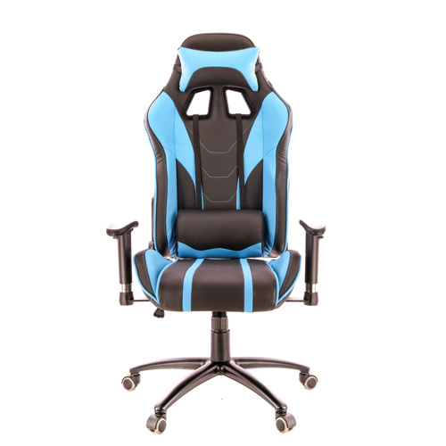 Кресло Everprof Lotus S16 Экокожа Голубой/Черный