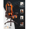 Кресло Everprof Lotus S2 Экокожа Черный/Оранж