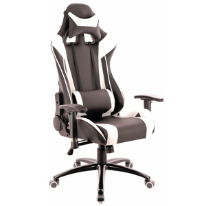 Кресло Everprof Lotus S6 Экокожа Черный/Белый