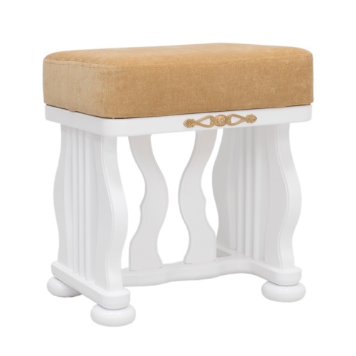Банкетка Джульетта Молочный дуб Микровельвет Кремовый