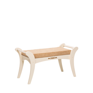 Банкетка Стефани Дуб шампань Микровельвет Кремовый