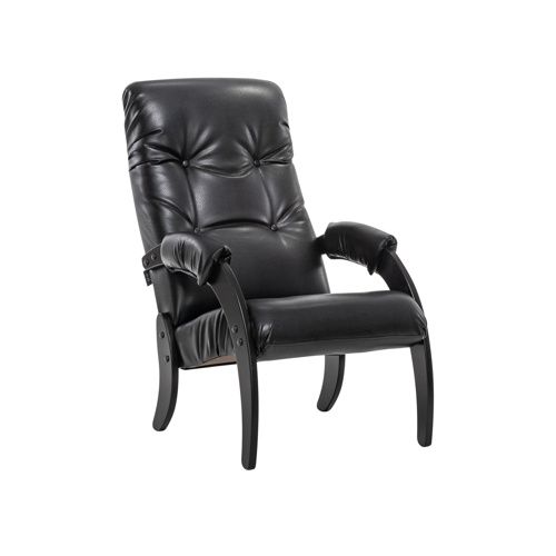 Кресло для отдыха Модель 61 Венге Экокожа Vegas Lite Black