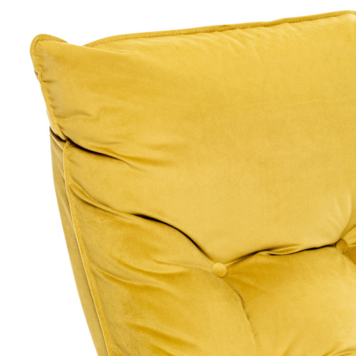 Кресло-трансформер Левада Орех текстура Велюр V28 желтый