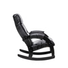 Кресло-качалка Модель 67 Венге Экокожа Vegas Lite Black