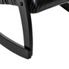 Кресло-качалка Модель 67 Венге Экокожа Vegas Lite Black