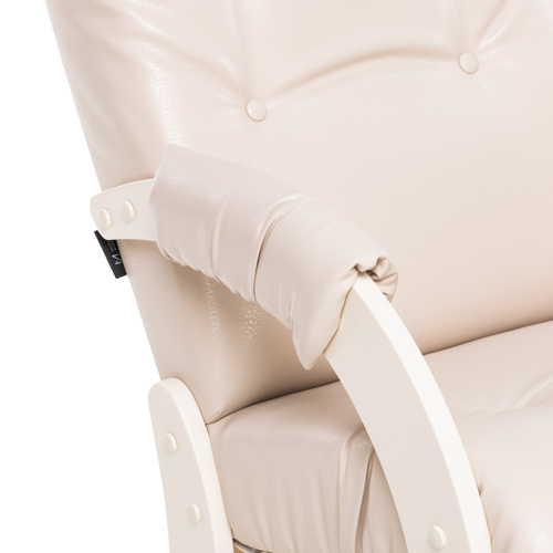 Кресло-качалка Модель 68 Футура Дуб шампань Экокожа Polaris Beige