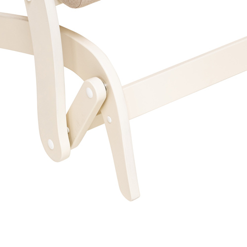 Кресло-маятник Дэми Слоновая кость Рогожка Malmo 05