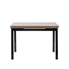 Стол раздвижной Париж 2Р Черный, Дуб лофт