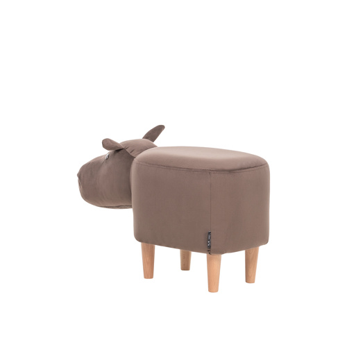 Пуф Hippo COMBI Велюр V23 молочный шоколад