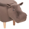 Пуф Hippo COMBI Велюр V23 молочный шоколад