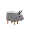 Пуф Rabbit COMBI Велюр V32 серый